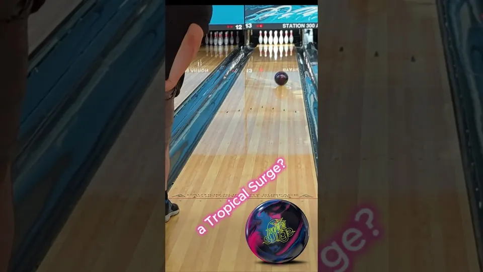 Storm Tropical Surge Black Blue Pink - A great smooth entry level ball! #stormnation #bowling
