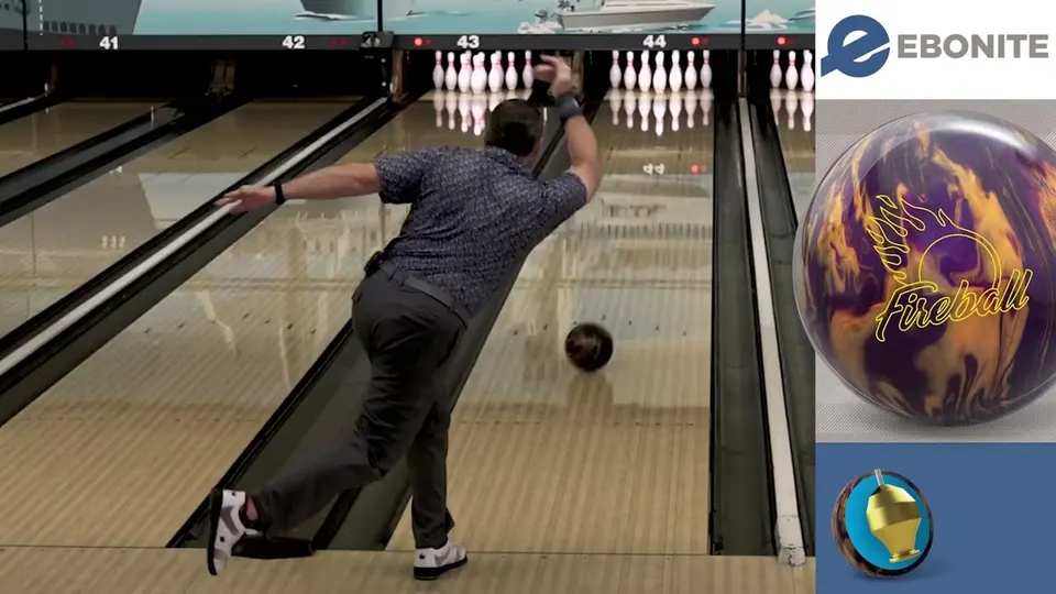 Ebonite Fireball Purple/Gold | Dave Wodka | Rapid Fire